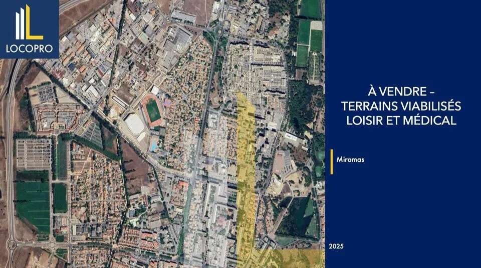 TERRAINS A VENDRE DE 53 174 M&sup2; DIVISIBLES A PARTIR DE 1 990 M&sup2;